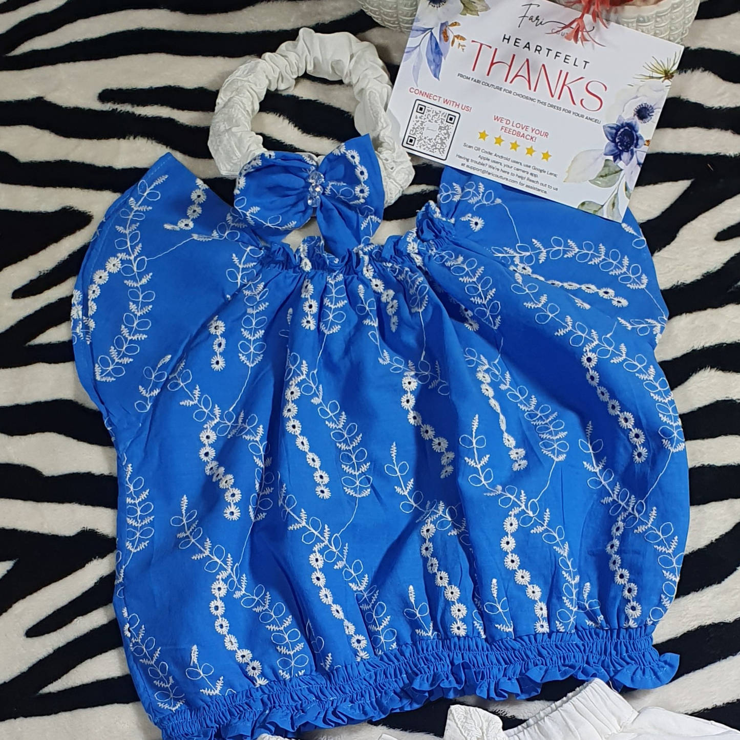 Bluebell Bloom Set Sky Blue Eid Dress | Pakistani Festive Kidswear