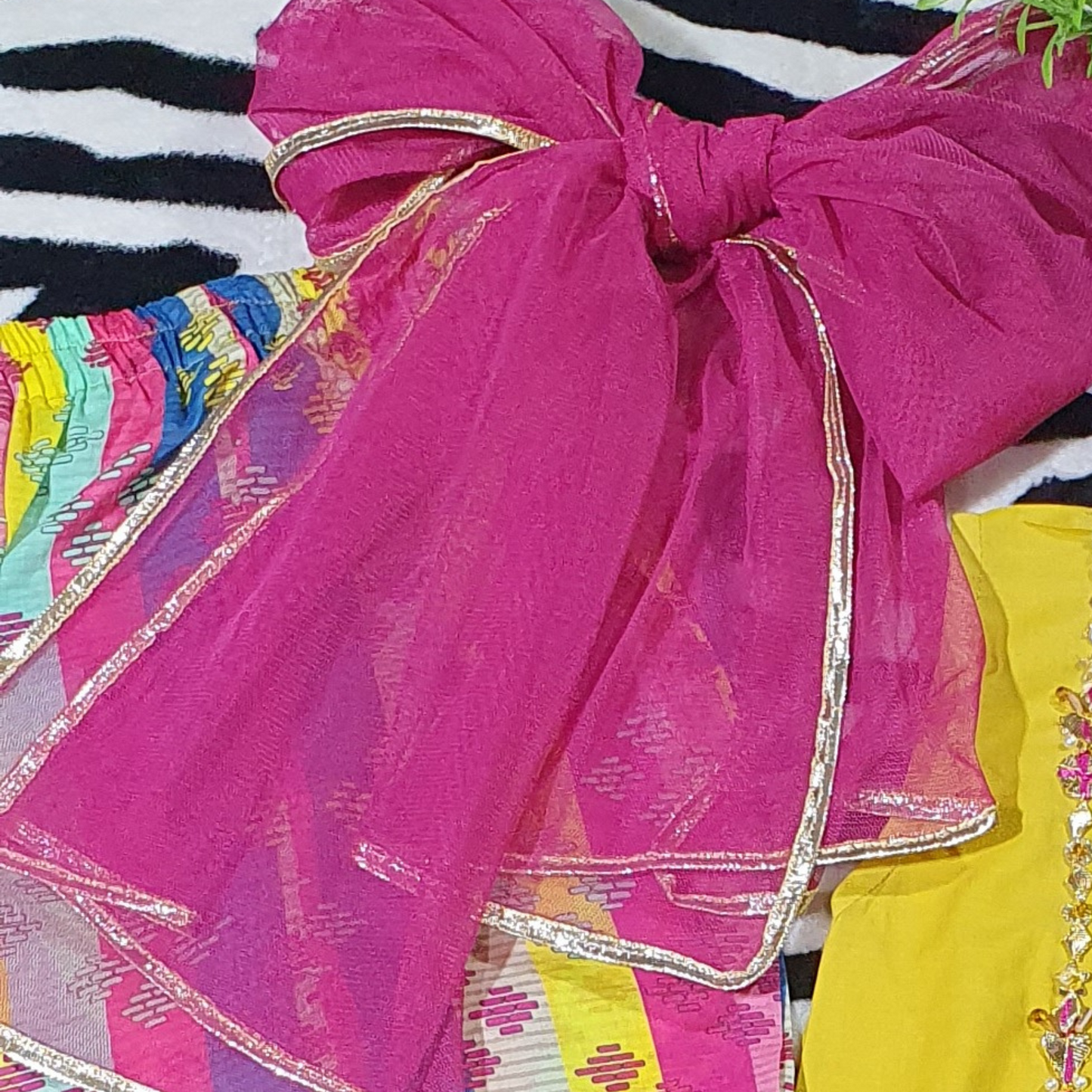 Phulkari Sunshine Yellow Lawn Dress | Eid Wear | Pakistani Kurti