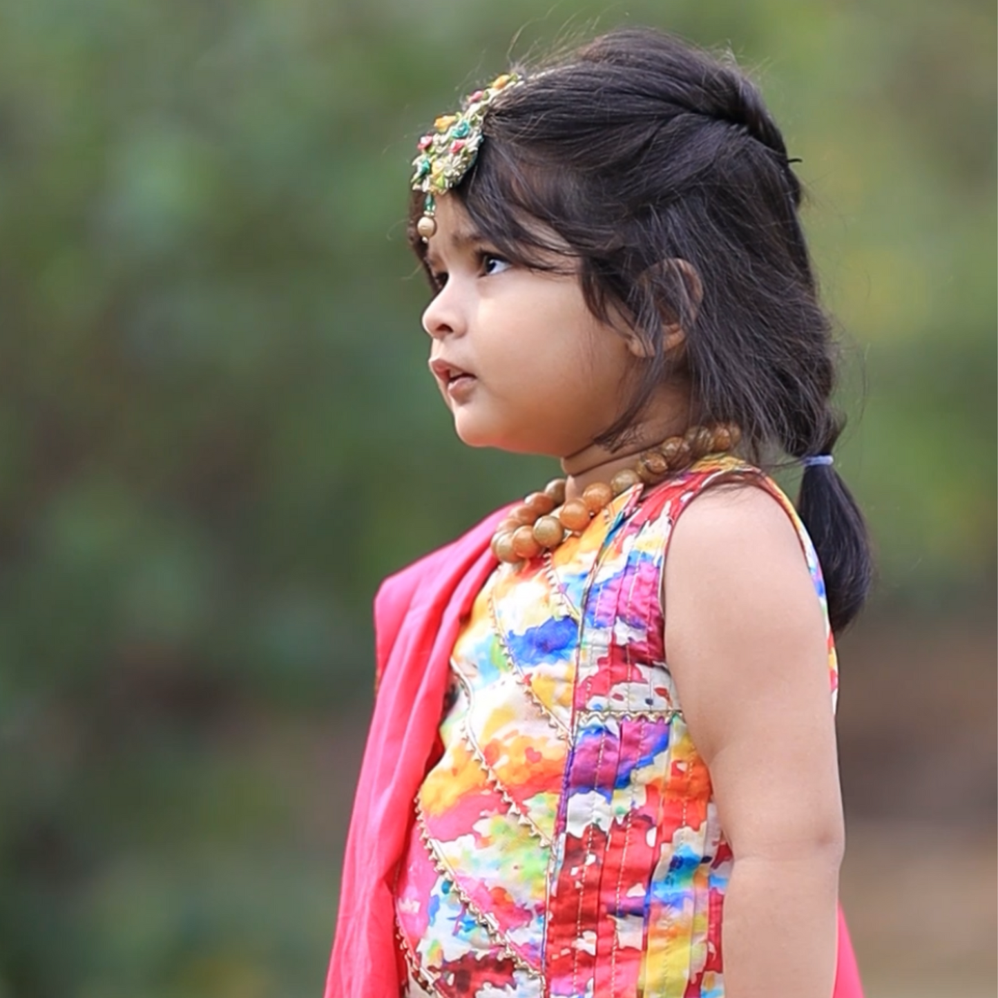 Festive Bloom Gharara Set – Goti & Tilla Embellished