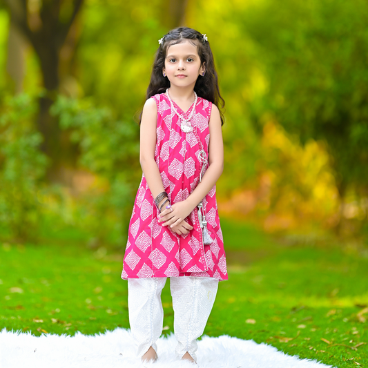 Blossom Breeze angrakha kali frock