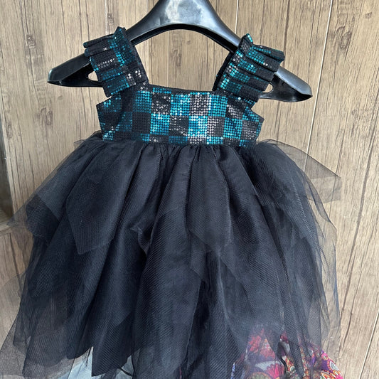 Black rose frock