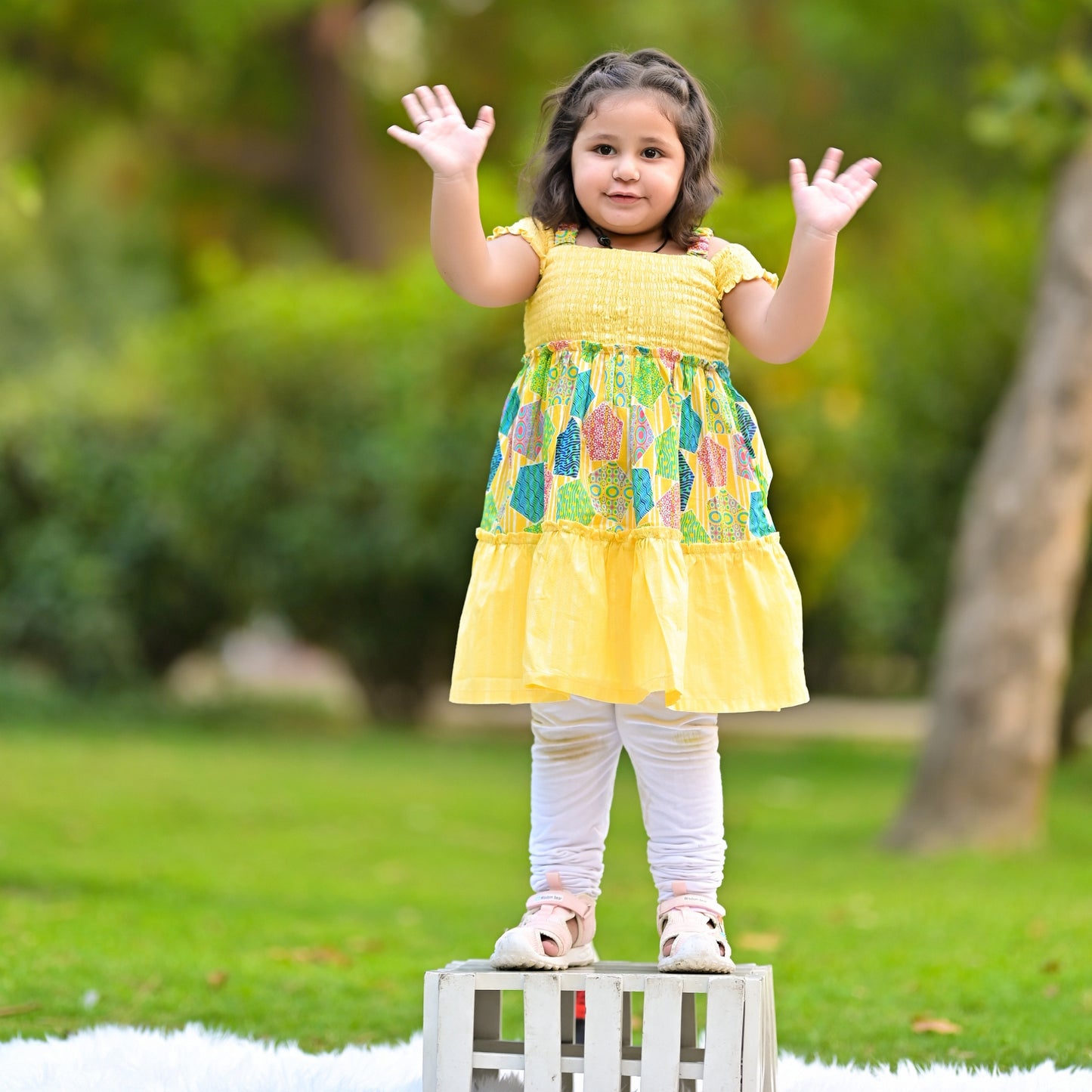 Blossom breeze lime frock