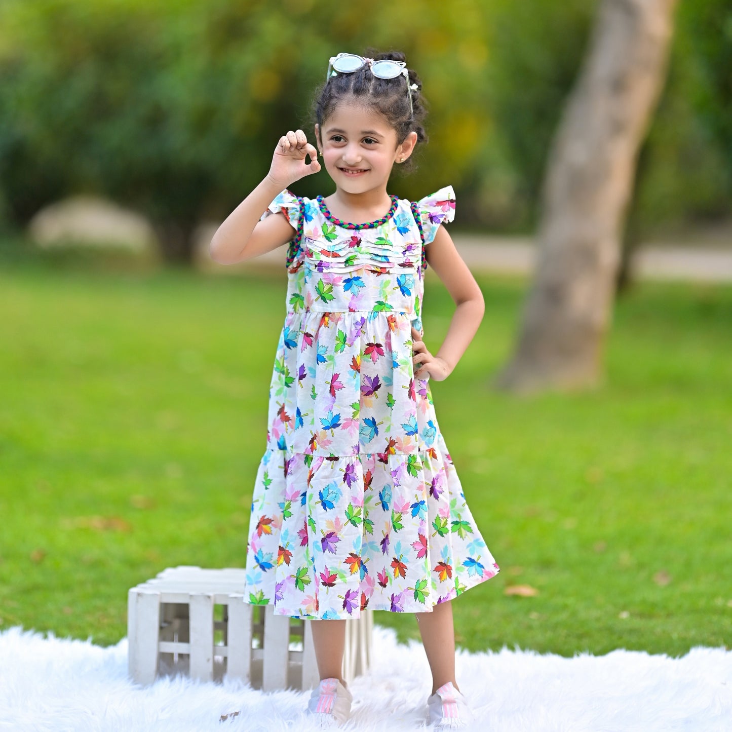 Blossom breeze pintucks frock