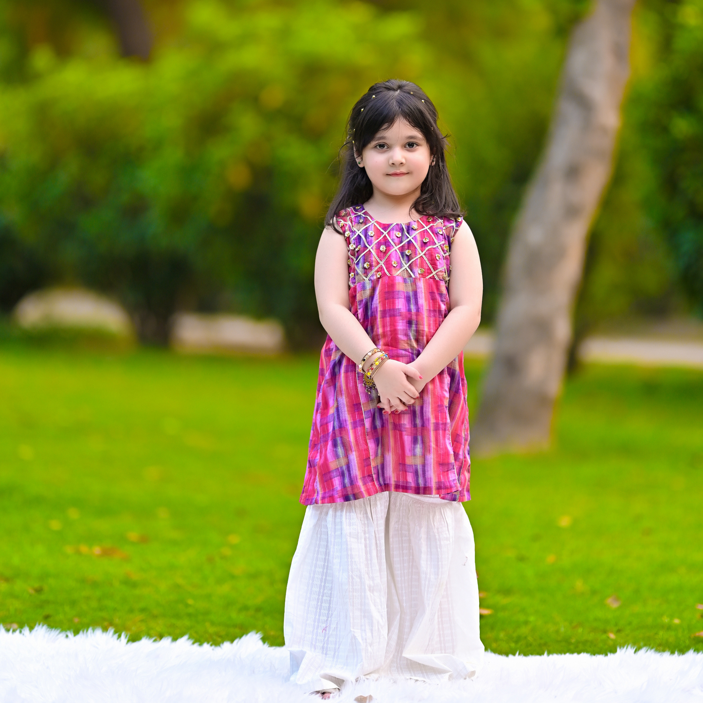 Blossom Breeze kali frock with ghararah