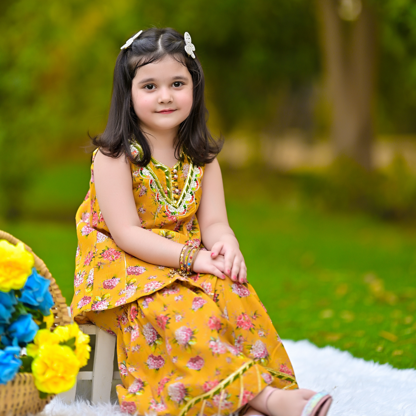 Blossom Breeze kali frock with ghararah