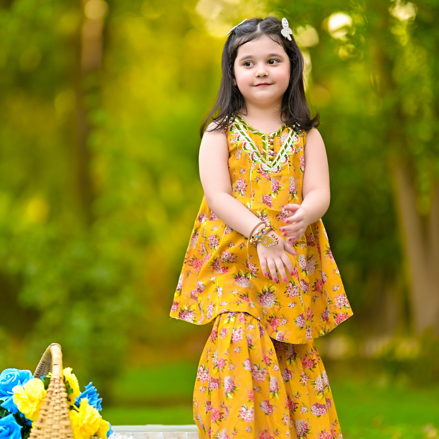 Blossom Breeze kali frock with ghararah