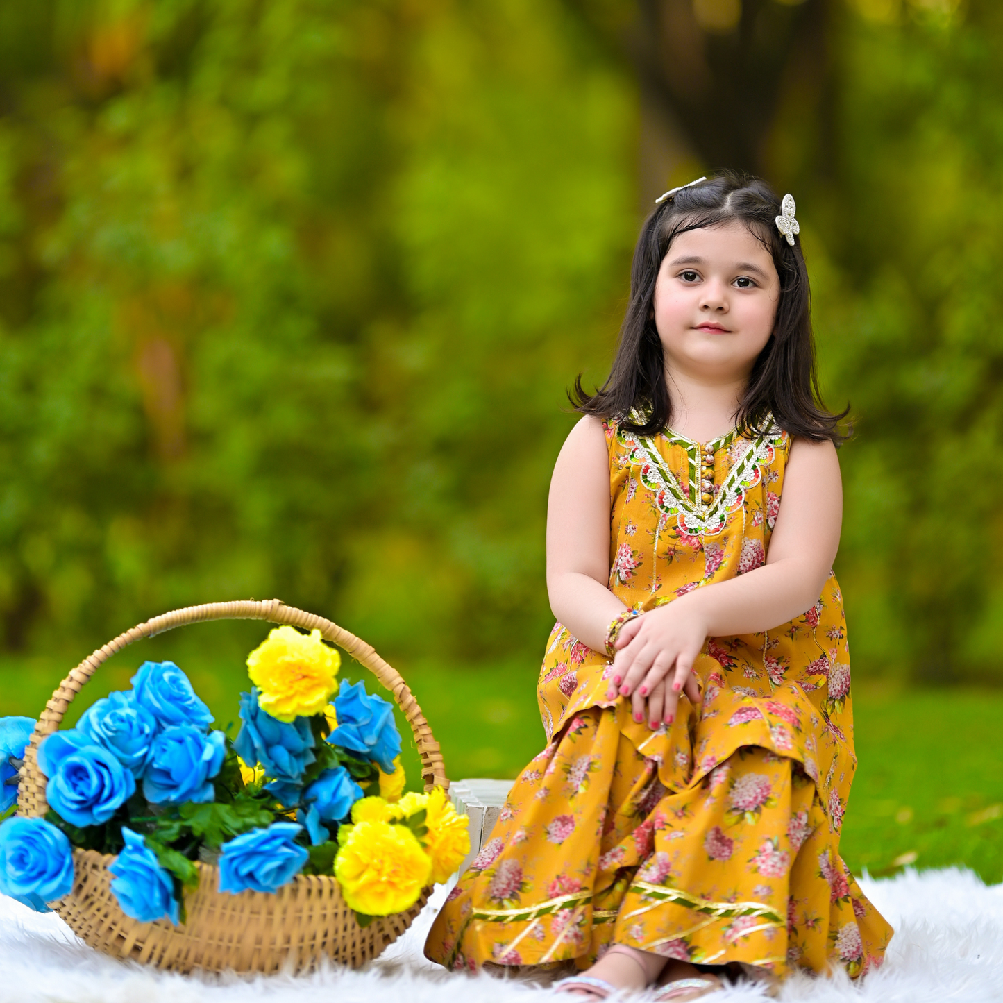 Blossom Breeze kali frock with ghararah